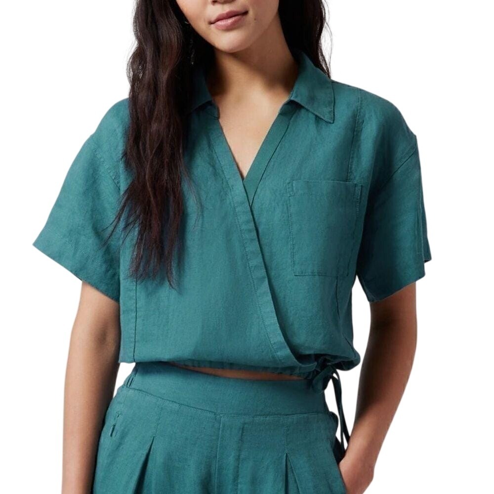 Athleta | Playa Linen Tie Top